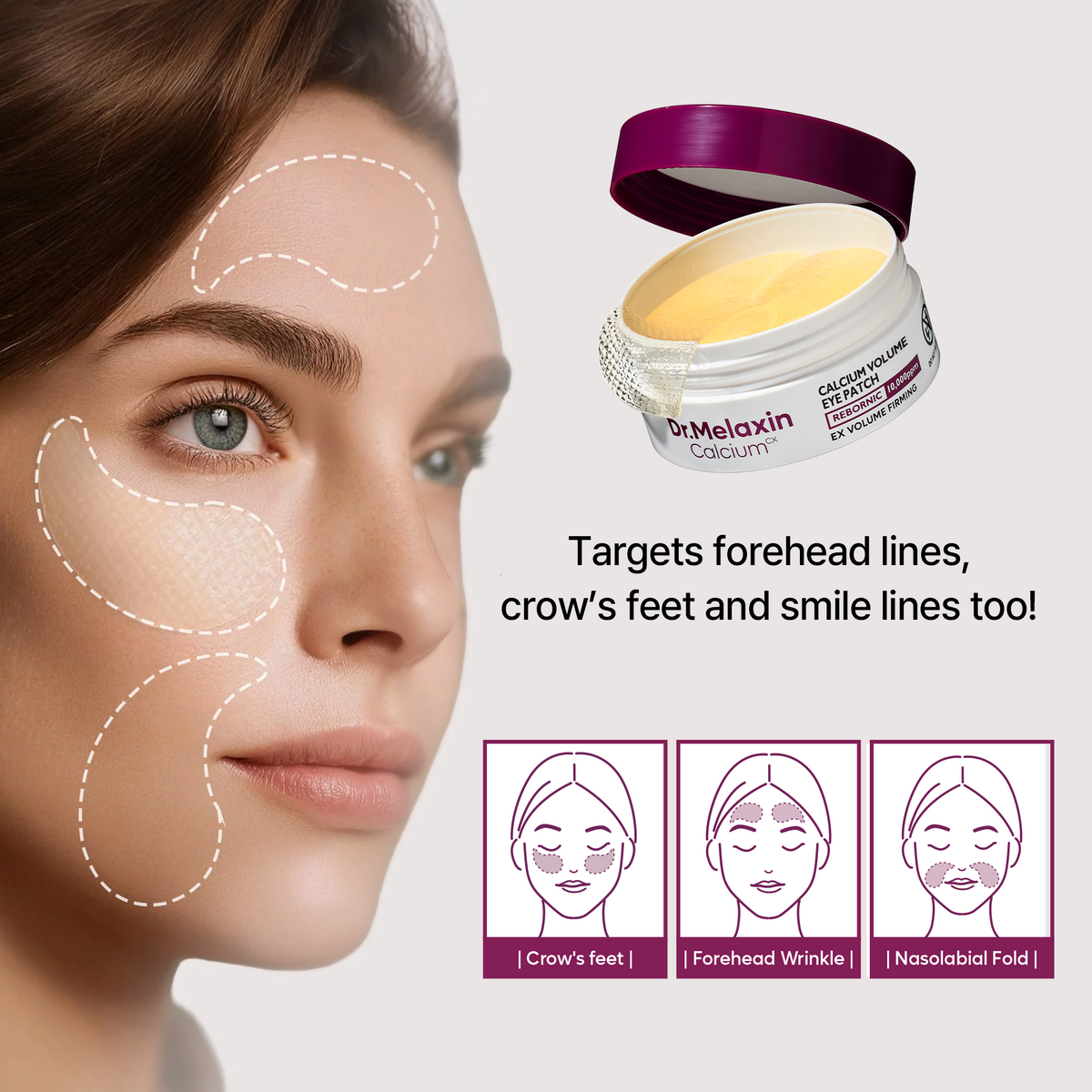 [TikTok Bestseller] Calcium Volume Multi Balm & Eye Patch 60ea - image 7