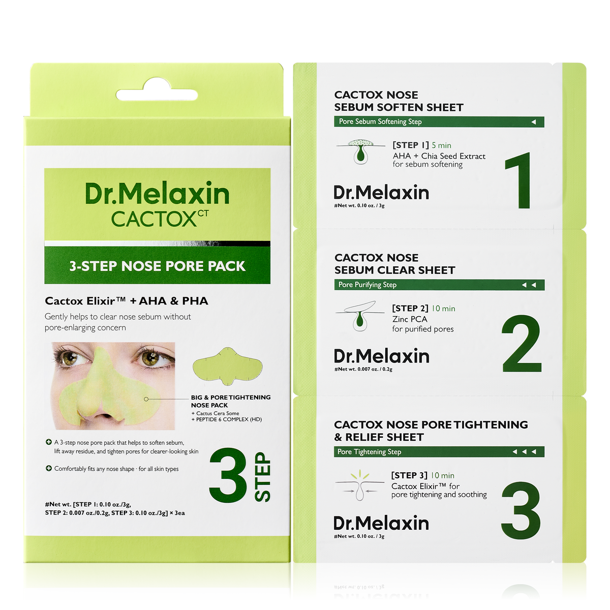 Cactox 3-Step Nose Mask Pack - image 1